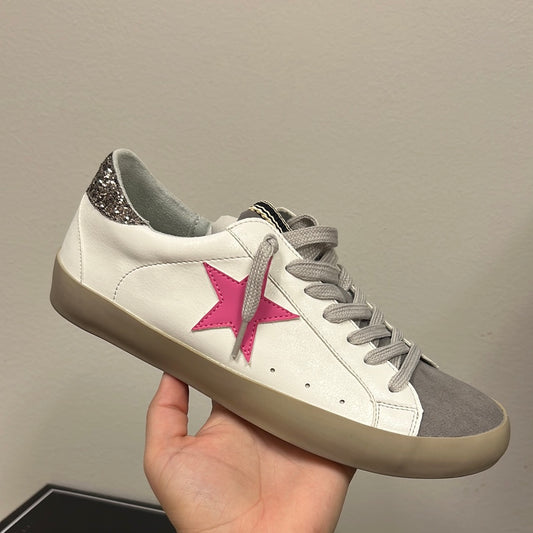 Shu Shop Pink Star Sneakers