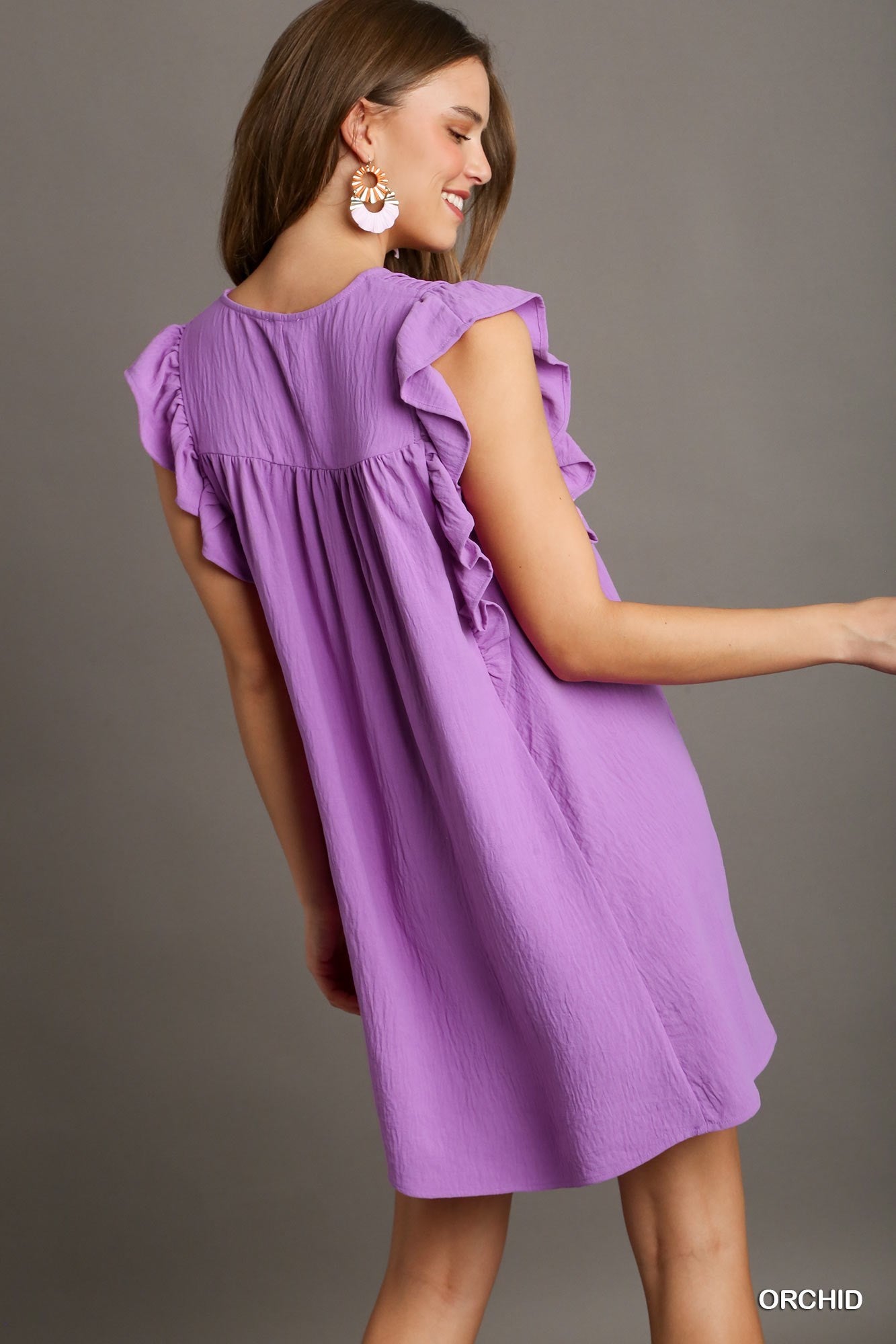 Orchid Ruffle Dress