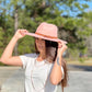 Pink Wide Rim Hat